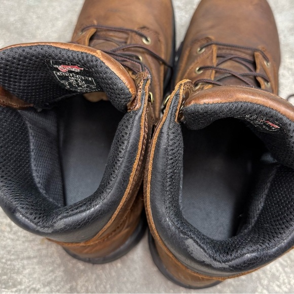Red Wing Leather Metguard Work Boots Industrial Safety Toe - Picture 8 of 10